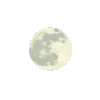 waning gibbous moon