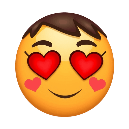 Emoji heart eyes