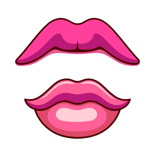 Emoji lip bite