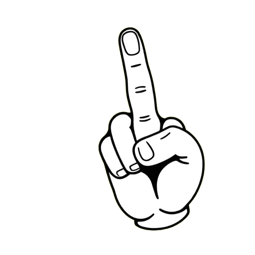 Emoji middle finger