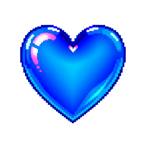 Emoji blue heart