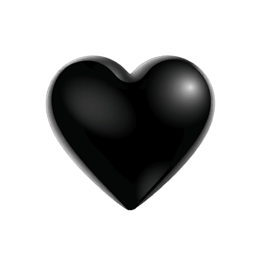 Emoji black heart