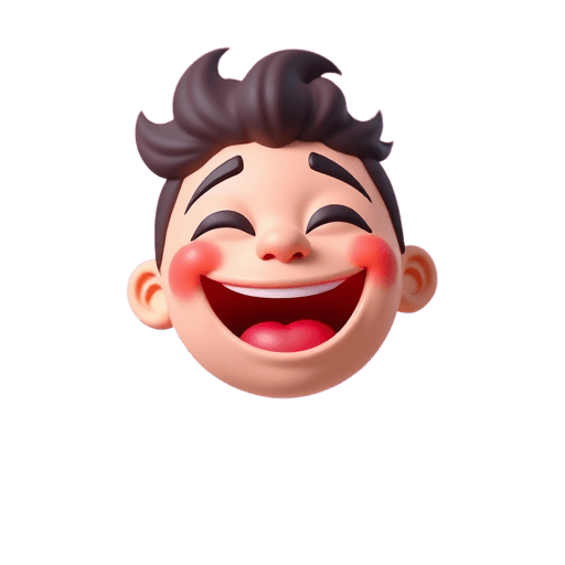 Emoji face laughing