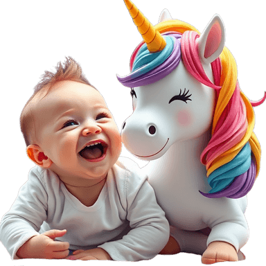 Baby with Unicorn