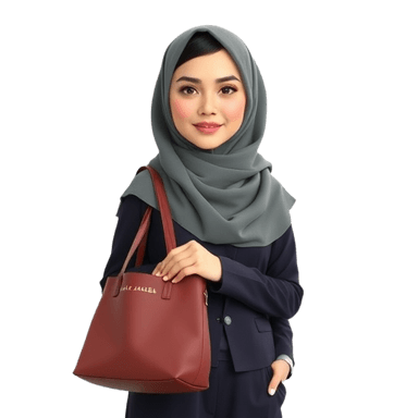 Woman with Tote