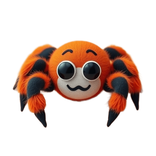 Emoji Fuzzy Spider