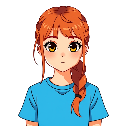 Emoji Girl with Red Hair