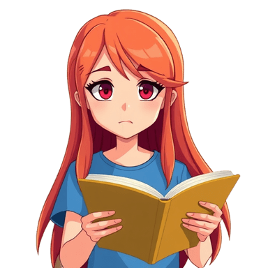 Girl Reading Silly