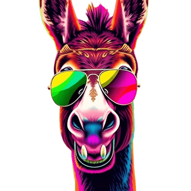 Donkey with Sunglasses