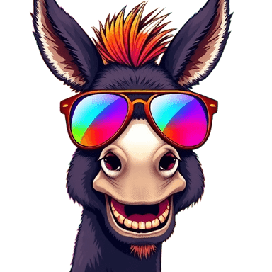 Donkey with Shades