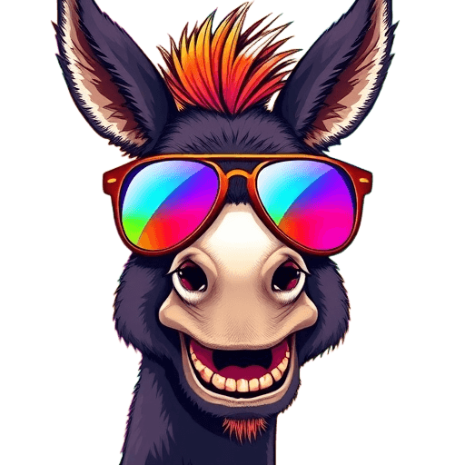 Emoji Donkey with Shades