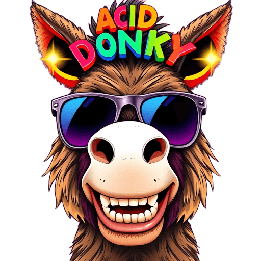 Emoji Donkey with Sunglasses