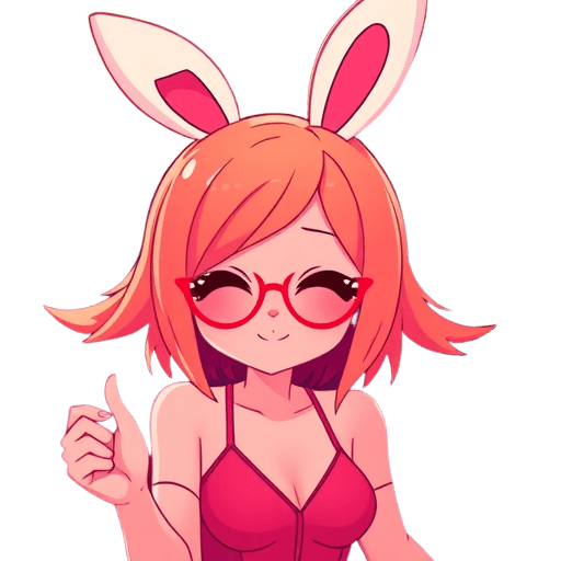 Emoji Bunny Girl Dancing