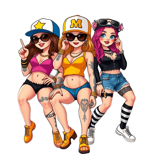 Emoji Gangster Girl Style