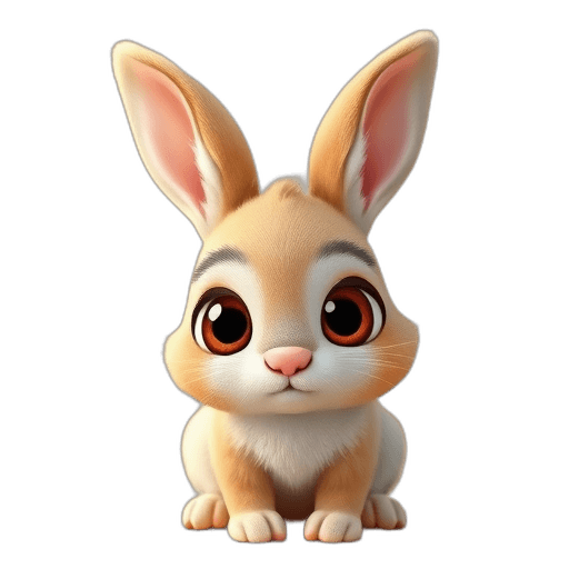 Emoji Bunny with Eyes