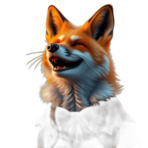 Emoji Fox Laughing