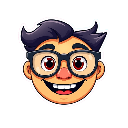 Cartoon emoji style