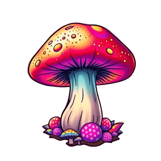 Psychedelic emoji style